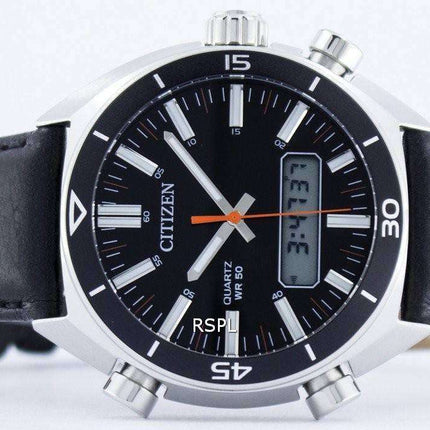Citizen Quartz Alarm Chronograph Analog Digital JM5460-01E Men's Watch