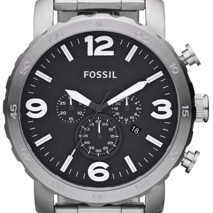 Fossil Nate Chronograph Black Dial JR1353 Men's Watch