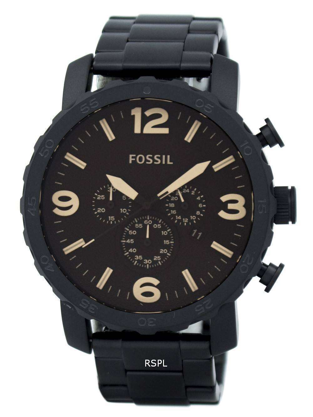 Jr1356 Fossil Nate Chronograph Brown Dial JR1356 Men's Watch