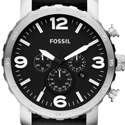 Fossil Nate Chronograph Black Dial JR1436 Men's Watch