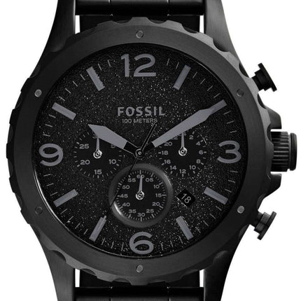 Fossil Nate Chronograph Black Dial JR1470 Men's Watch