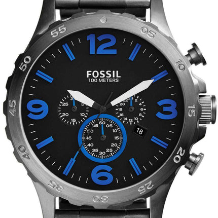 Fossil Nate Chronograph Smoke-Tone JR1478 Men's Watch