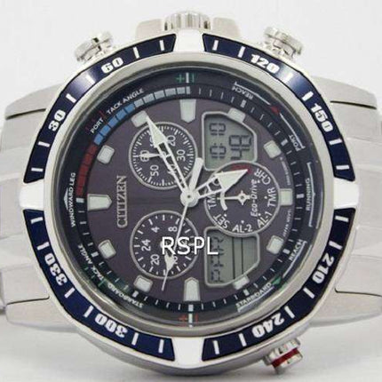 Citizen Sailhawk Eco-Drive Chronograph Analog Digital JR4051-54L Men's Watch