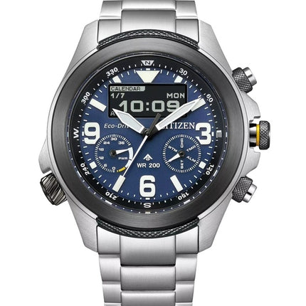 Citizen Promaster Land 35th Anniversary Chronograph Blue Dial Eco-Drive JV1006-51L 200M Men's Watch