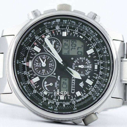 Citizen Promaster Sky Pilot Titanium Eco-Drive Radio Controlled World Time JY8020-52E Men's Watch