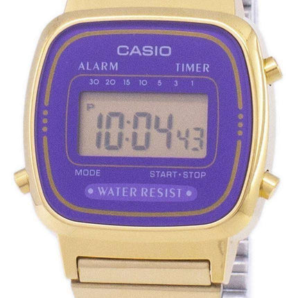 Casio Digital Stainless Steel Alarm Timer LA670WGA-6DF LA670WGA-6 Women's Watch