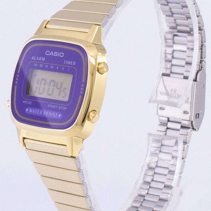 Casio Digital Stainless Steel Alarm Timer LA670WGA-6DF LA670WGA-6 Women's Watch