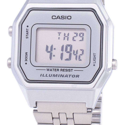 Casio Digital Quartz Stainless Steel Illuminator LA680WA-7DF LA680WA-7 Women's Watch