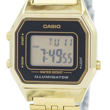 Casio Digital Quartz Stainless Steel Illuminator LA680WGA-1DF LA680WGA-1 Women's Watch