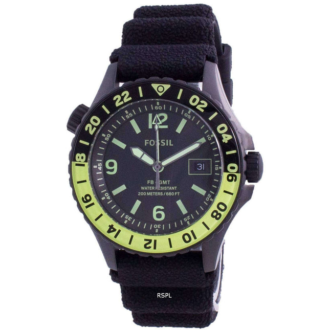 Fossil FB-GMT Curator Titanium Limited Edition Quartz LE1107 200M Mens Watch