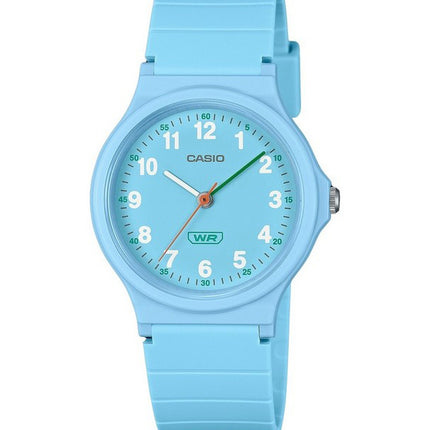 Casio Pop Analog Blue Bio Based Resin Strap Blue Dial Quartz LQ-24B-2B Women's Watch