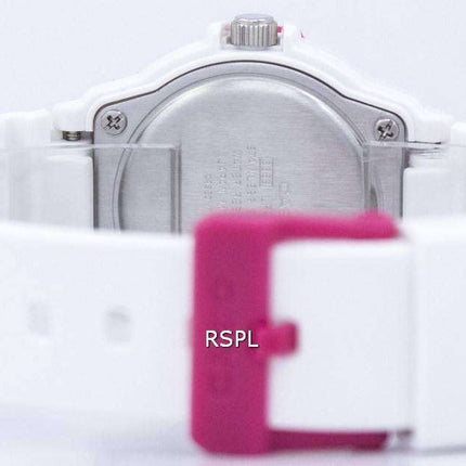 Casio Analog Hot Pink White Dial LRW-200H-4BVDF LRW200H-4BVDF Women's Watch