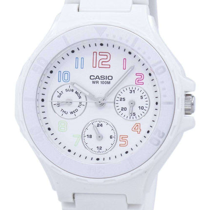 Casio Analogue White Resin Strap LRW-250H-7BVDF LRW250H-7BVDF Ladies Watch