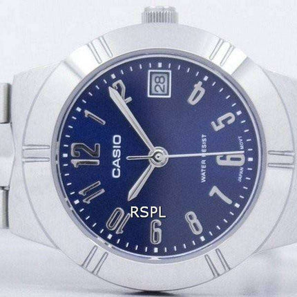 Casio Analog Quartz Blue Dial LTP-1241D-2A2DF LTP-1241D-2A2 Women's Watch