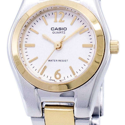 Casio Enticer Analog Quartz White Dial LTP-1253SG-7ADF LTP-1253SG-7A Women's Watch