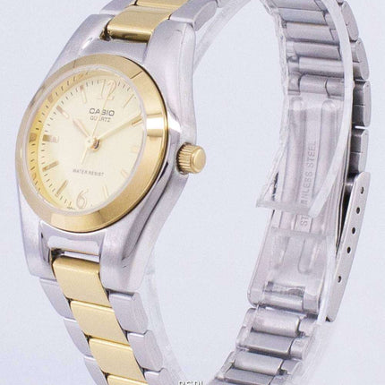 Casio Enticer Analog Quartz Gold Dial LTP-1253SG-9ADF LTP-1253SG-9A Women's Watch