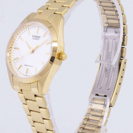 Casio Analog Quartz Gold Tone White Dial LTP-1274G-7ADF LTP-1274G-7A Women's Watch