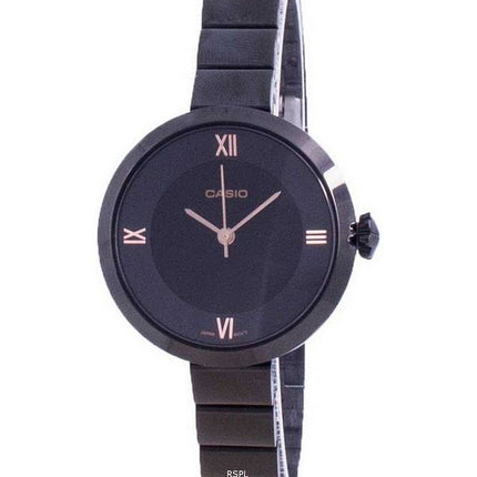 Casio Analog Black Dial LTP-E154B-1A LTPE154B-1A Womens Watch