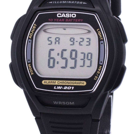 Casio Digital Alarm Chrono Illuminator LW-201-1AVDF Women's Watch