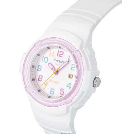 Casio Analog Bio-Based Resin Strap White Dial Quartz LX-800H-7A1V 100M Women's Watch