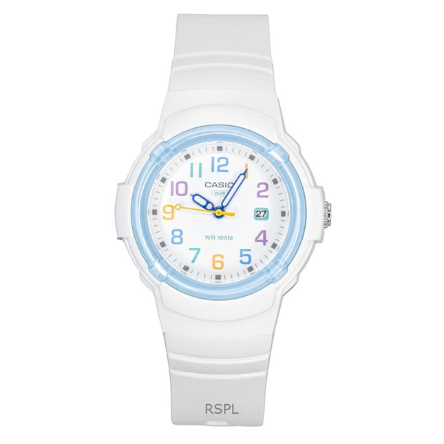 Casio Analog Bio-Based Resin Strap White Dial Quartz LX-800H-7A2V 100M Women's Watch