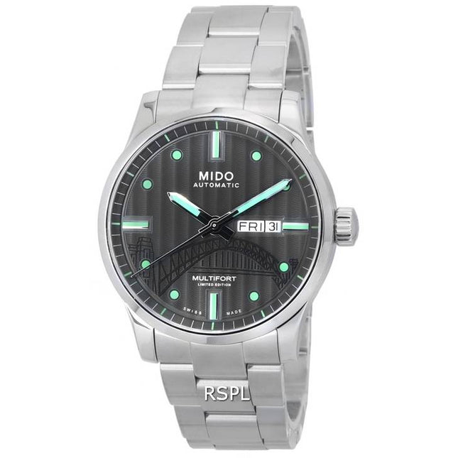 Mido Multifort IBA Limited Edition Anthracite Dial Automatic M005.430.11.061.81 M0054301106181 100M Mens Watch