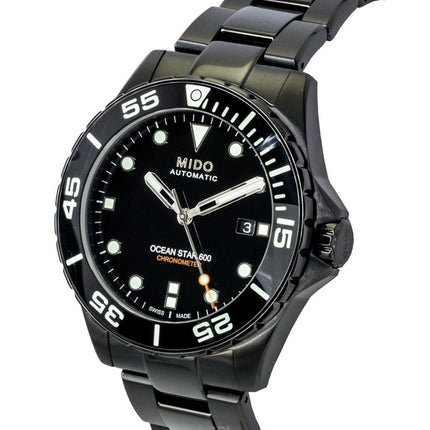 Mido Ocean Star 600 Special Edition Black Dial Automatic Diver's M026.608.33.051.00 600M Men's Watch With Extra Strap
