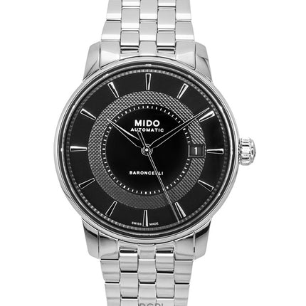 Mido Baroncelli Signature Stainless Steel Black Dial Automatic M037.407.11.051.01 Men's Watch