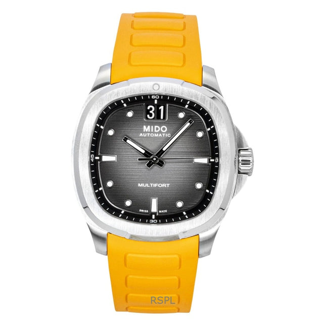 Mido Multifort TV Big Date Rubber Strap Grey Dial Automatic M049.526.17.081.00 100M Men's Watch
