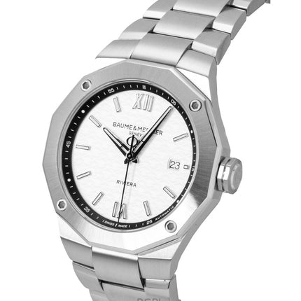 Baume & Mercier Riviera Stainless Steel Silver Dial Automatic M0A10829 100M Men's Watch
