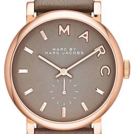 Marc By Marc Jacobs Baker Grey Dial Leather Band MBM1266 Women's Watch