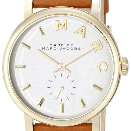 Marc By Marc Jacobs Baker White Dial Tan Leather MBM1316 Women's Watch