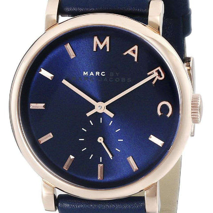 Marc By Marc Jacobs Baker Navy Dial Navy Leather MBM1329 Women's Watch