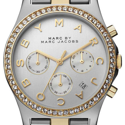Marc By Marc Jacobs Henry Chronograph Crystals Silver Dial MBM3197 Women's Watch