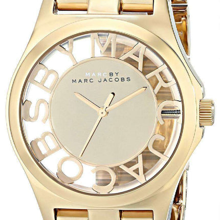 Marc By Marc Jacobs Henry Skeleton Gold Tone Dial MBM3206 Women's Watch