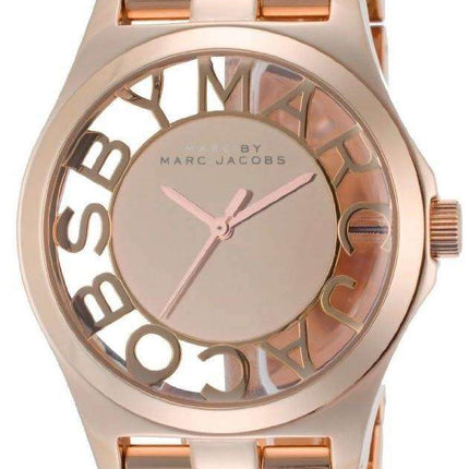 Marc By Marc Jacobs Henry Skeleton Rose Gold Dial MBM3207 Women's Watch