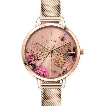 Oui & Me Fleurette Rose Gold Tone Stainless Steel Quartz ME010103 Women's Watch