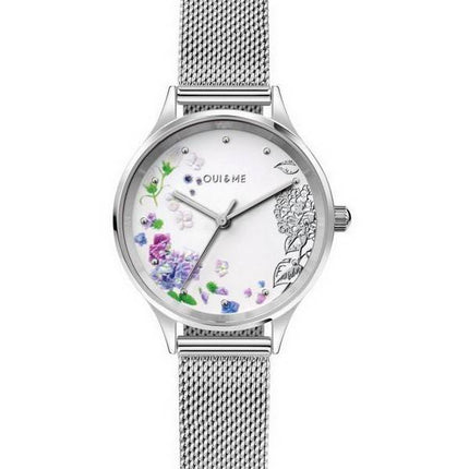 Oui  Me Bichette White Dial Stainless Steel Quartz ME010175 Womens Watch