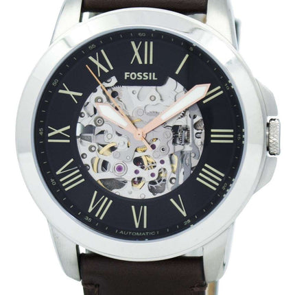 Fossil Grant Automatic Black Skeleton Dial ME3100 Men's Watch
