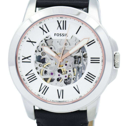Fossil Grant Automatic Silver Skeleton Dial ME3101 Men's Watch