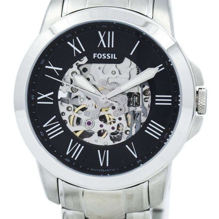 Fossil Grant Automatic Black Skeleton Dial ME3103 Men's Watch