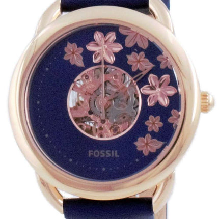 Fossil Tailor Me Semi Skeleton Leather Automatic ME3186 Women's Watch