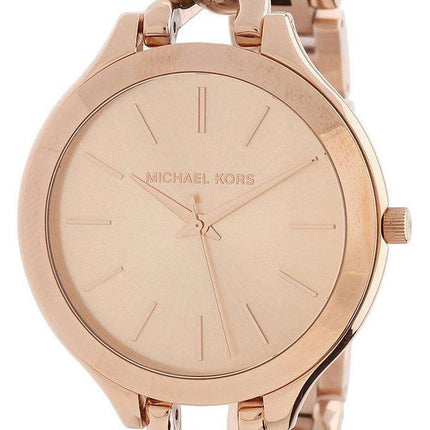Michael Kors Slim Runway Twist Rose Gold-tone MK3223 Women's Watch