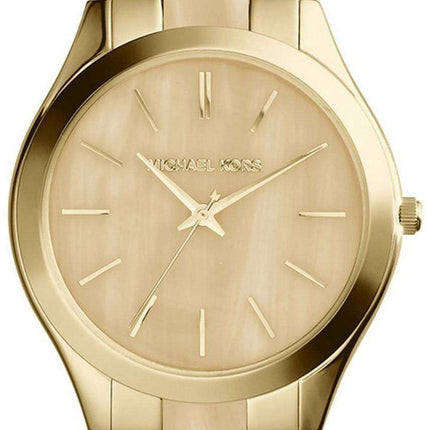 Michael Kors Runway Gold Tone Horn Dial MK4285 Women's Watch