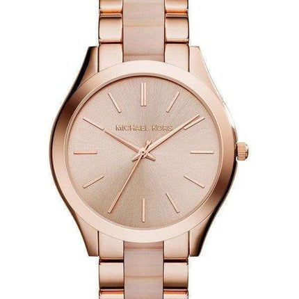 Michael Kors Slim Runway Rose Gold Tone MK4294 Women's Watch