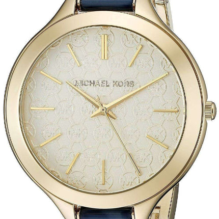 Michael Kors Slim Runway Gold Dial MK4309 Women's Watch