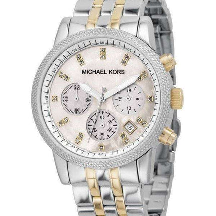 Michael Kors Two-Tone Bracelet Crystals MK5057 Womens's Watch