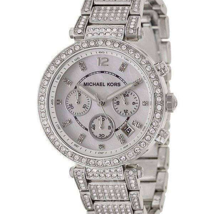 Michael Kors Parker Mother of Pearl Dial Crystals MK5572 Women's Watch