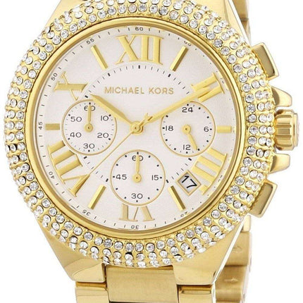 Michael Kors Camille Chronograph Gold-Tone Crystals MK5756 Women's Watch
