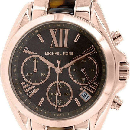 Michael Kors Bradshaw Chronograph Tortoise Shell Acetate MK5944 Women's Watch